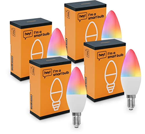 E14 Smart Candle Bulb - RGBW Dimmable LED Light Bulb A+ Energy
