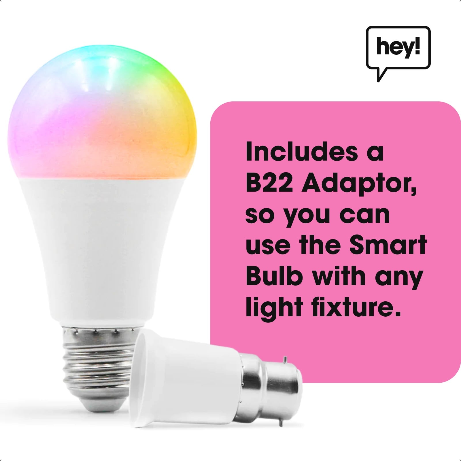 Smart Bulb – Dimmable, Colour Changing LED E27 + B22 Bayonet